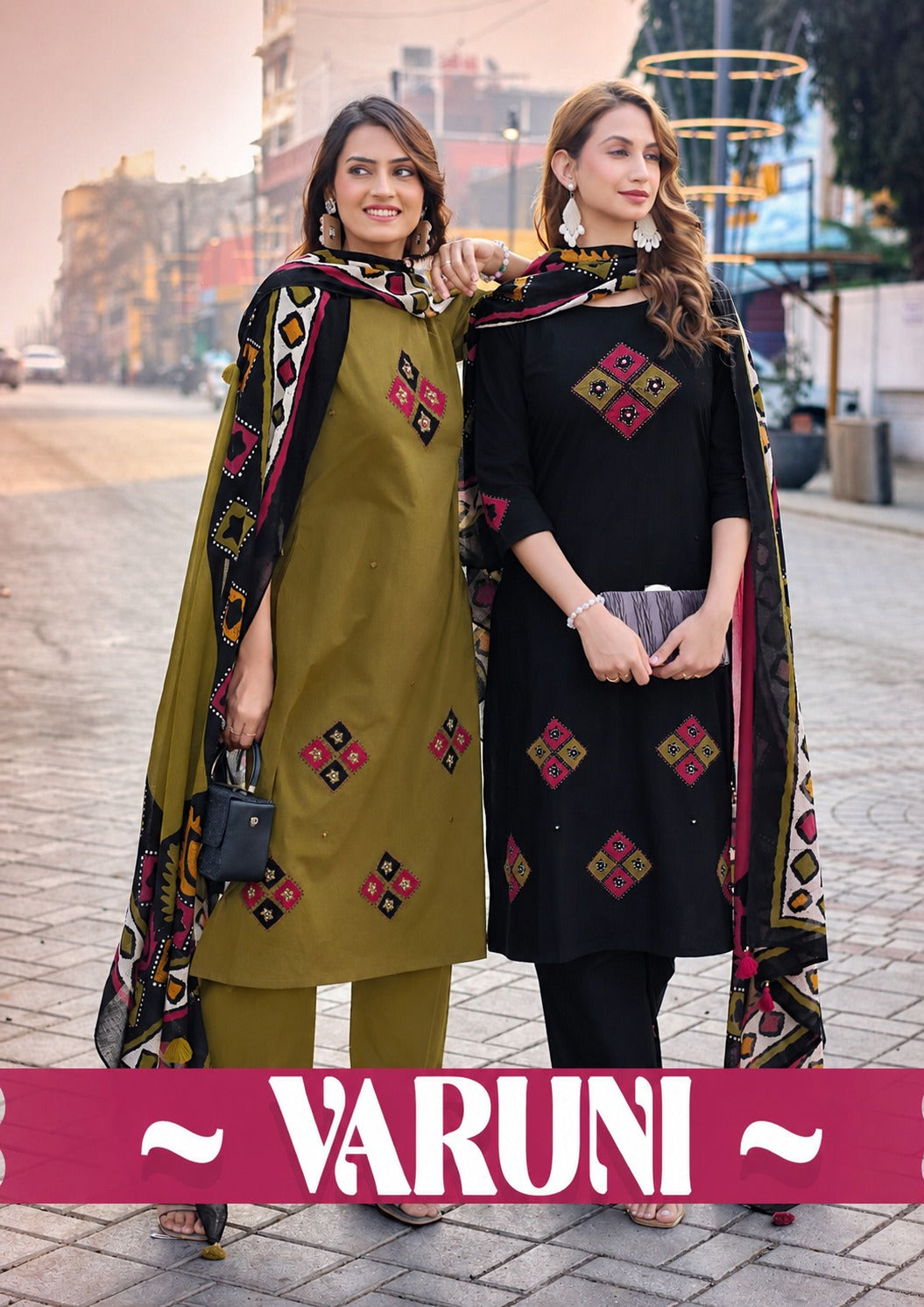 ๐ธ VARUNI โ Premium Dhabu Cotton Suit Set ๐ธ