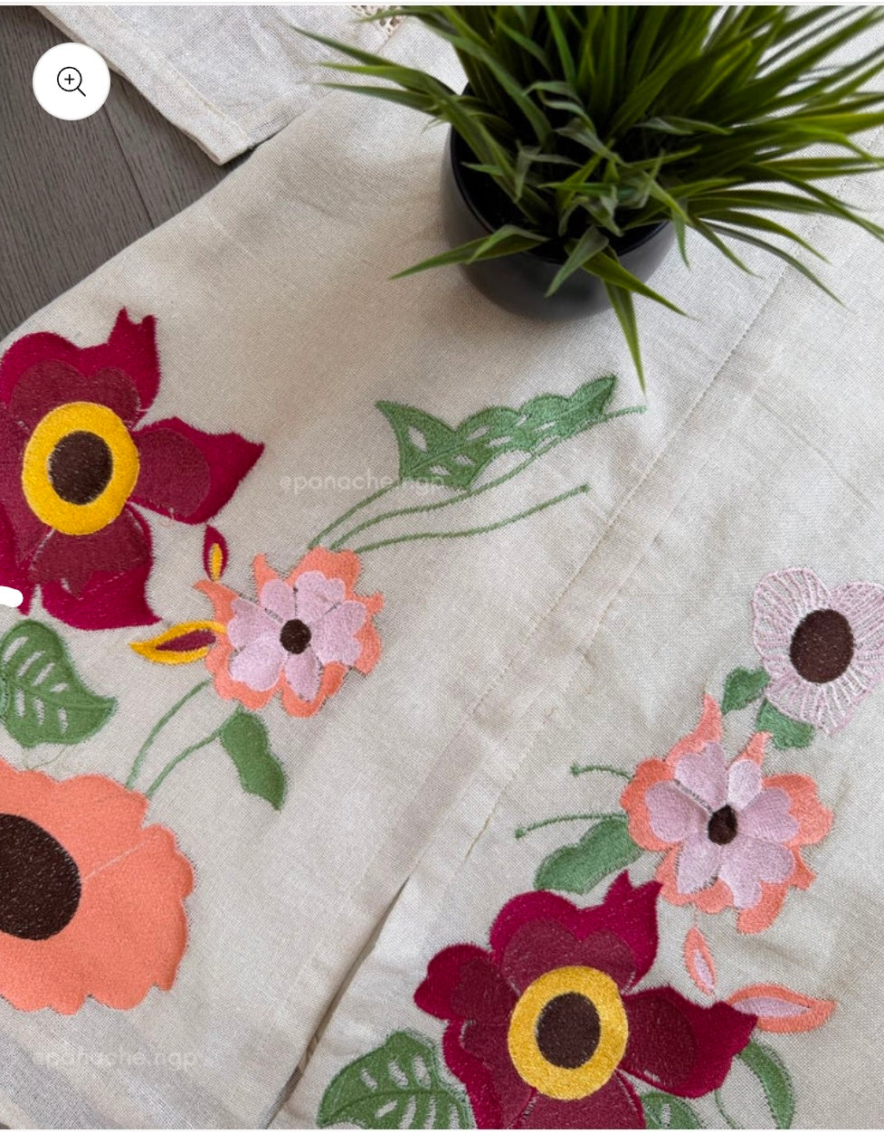 Jute embroidered cotton coords