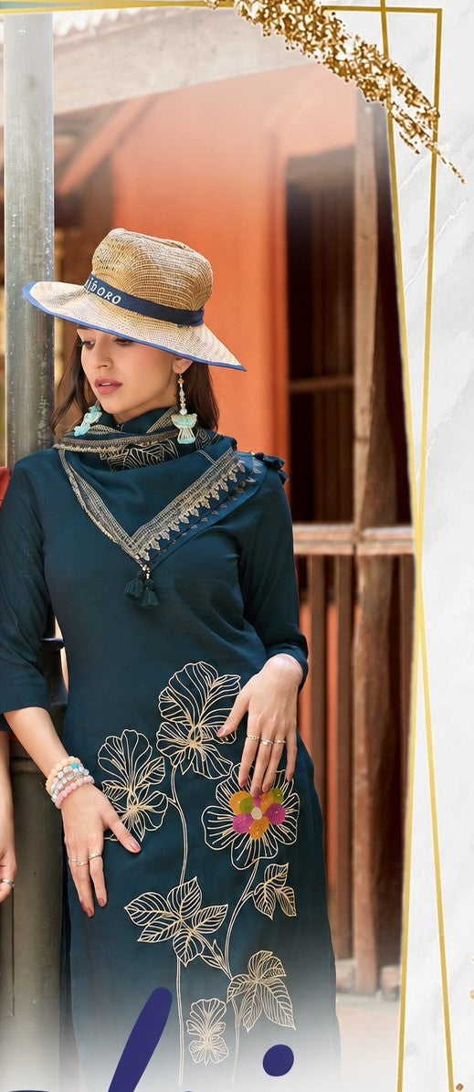 ✨ RAAHI – Premium Roman Silk Suit Set ✨