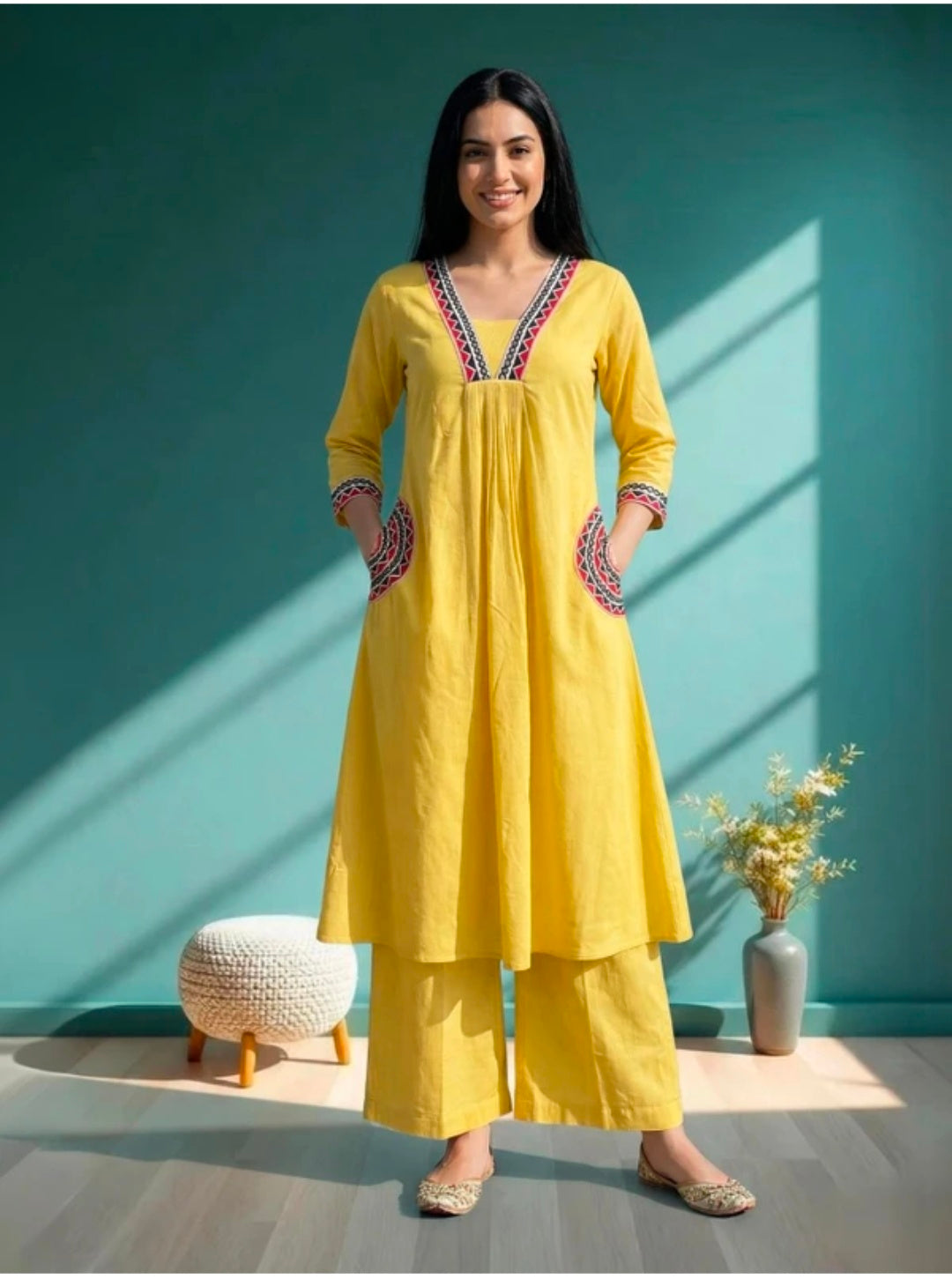 Khadi Cotton Coord set