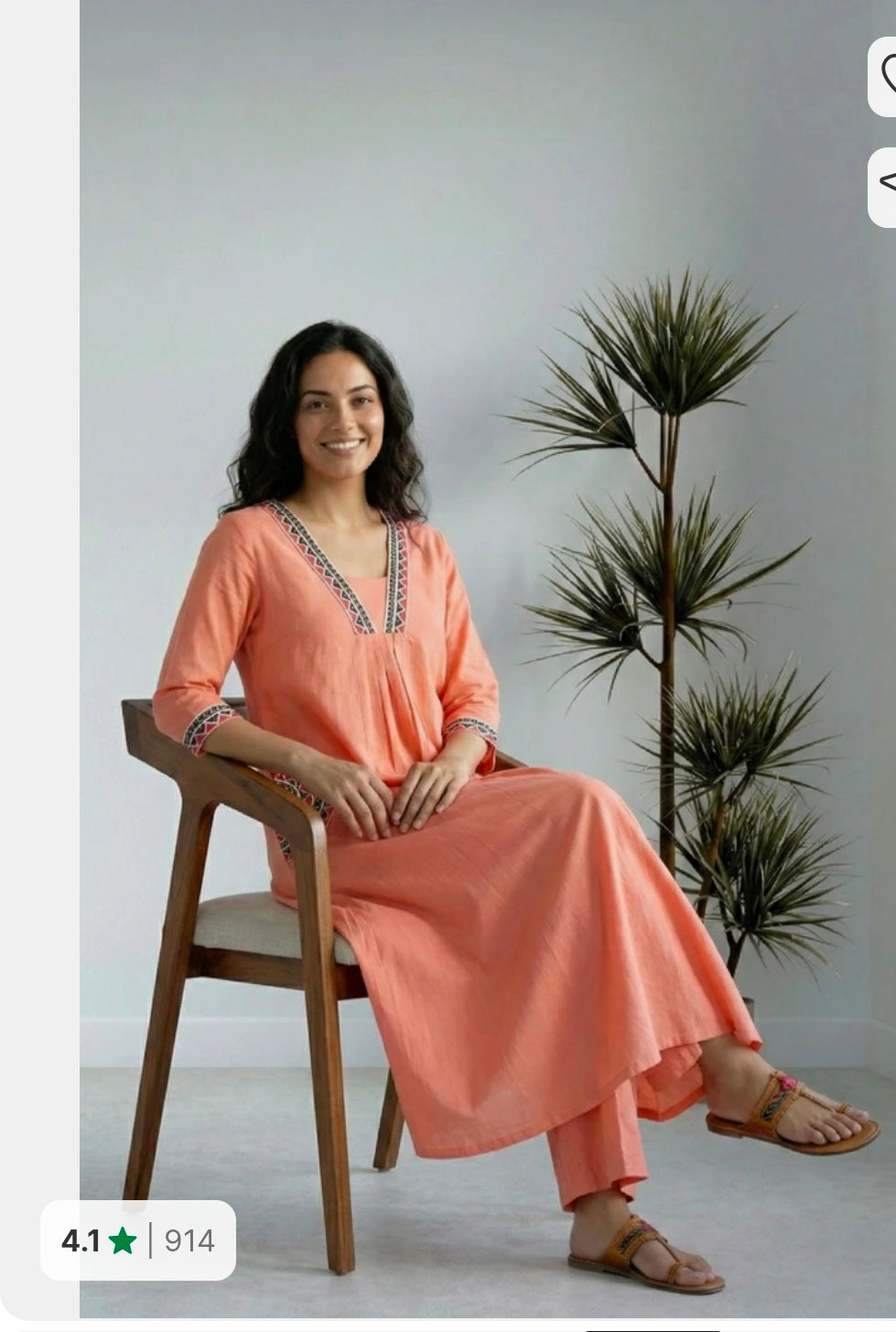 Khadi Cotton Coord set