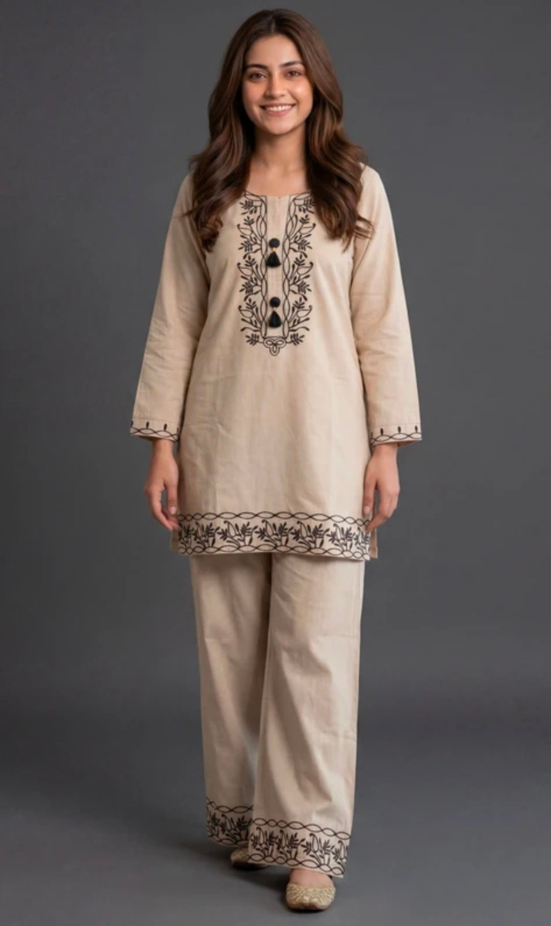 Cotton Kurti + Palazzo Set