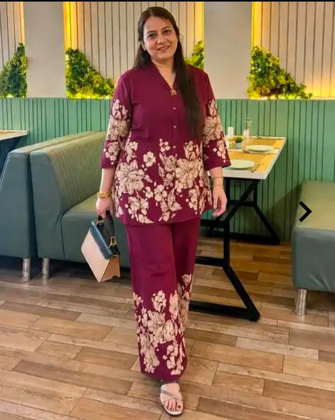 Women's Rayon Shirt and Palazzo Set | 2 Piece Casual Co-ord Set