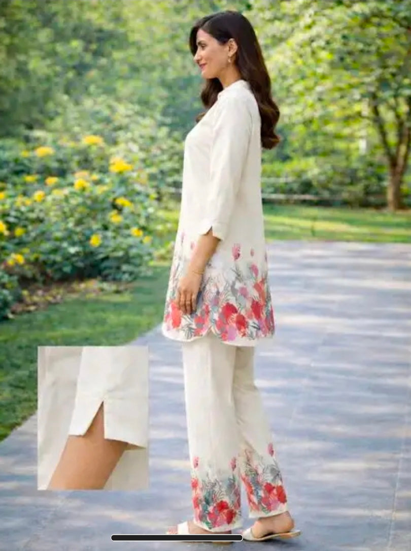 Cotton Kurta with Pant Set