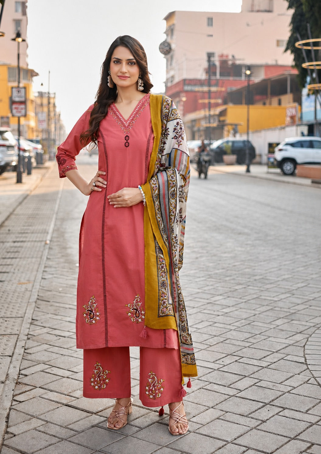 🌸 VARUNI – Premium Dhabu Cotton Suit Set 🌸