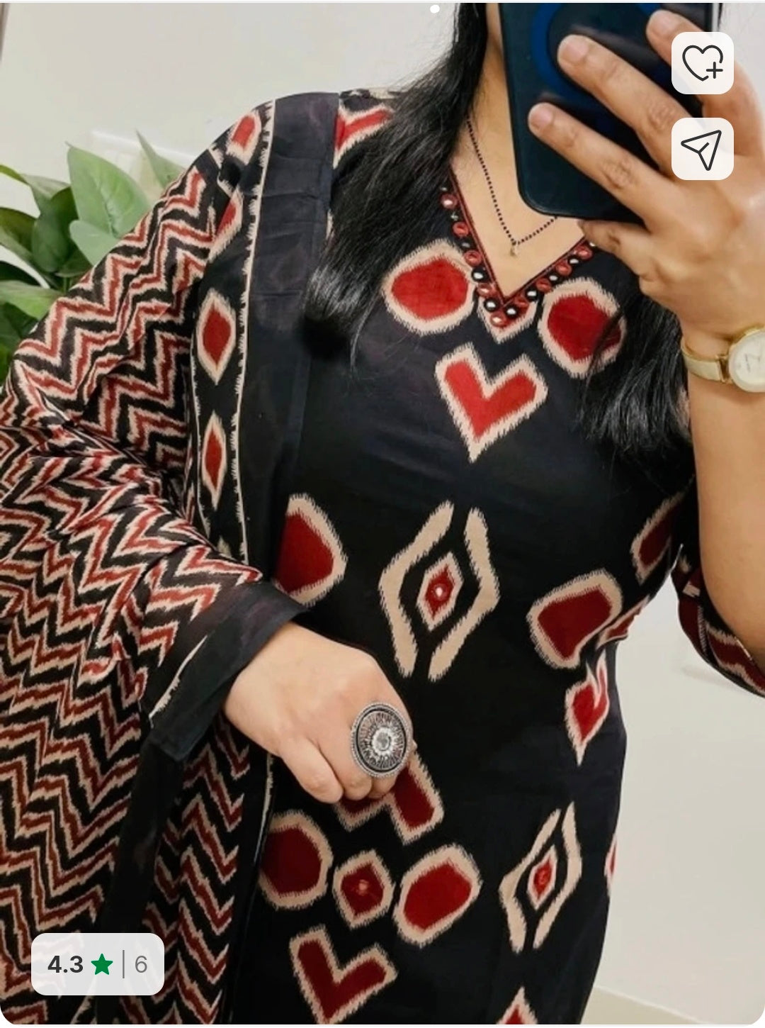 Cotton Rayon Kurta Pant Dupatta Set