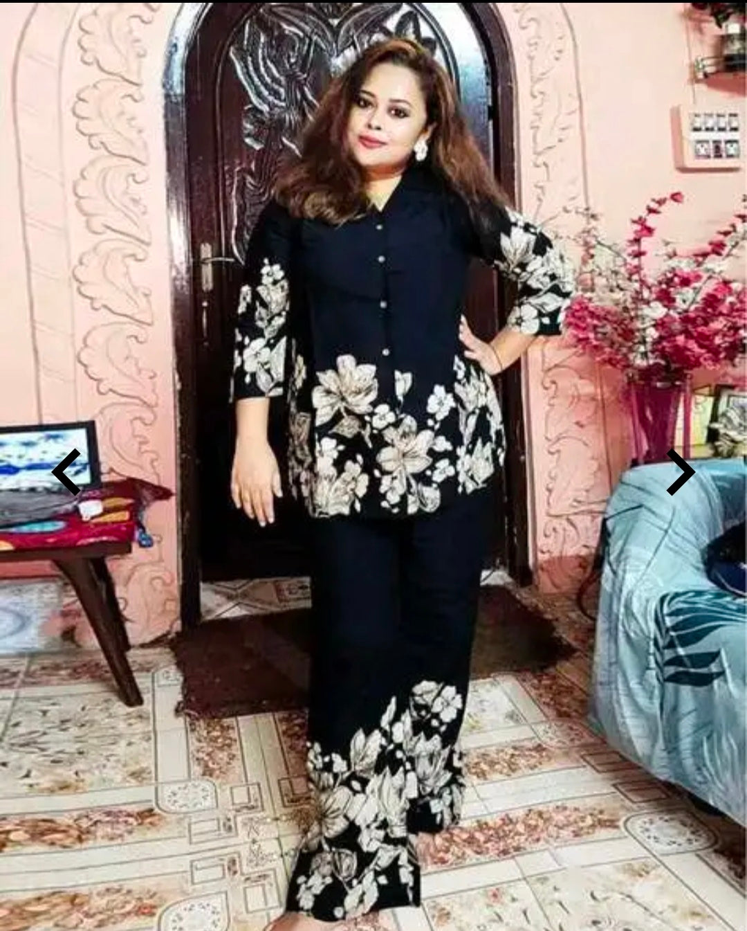 Women's Rayon Shirt and Palazzo Set | 2 Piece Casual Co-ord Set