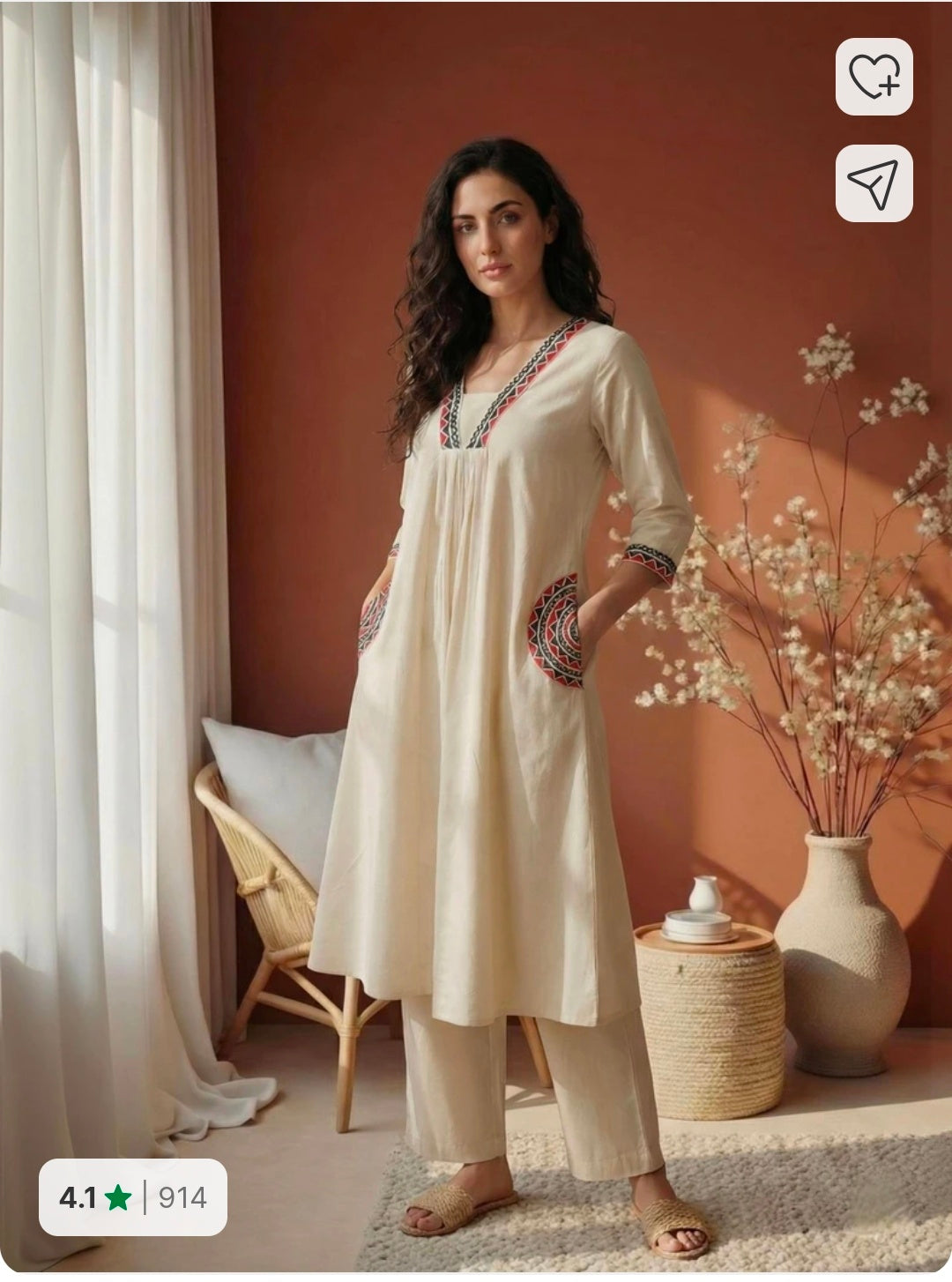 Khadi Cotton Coord set
