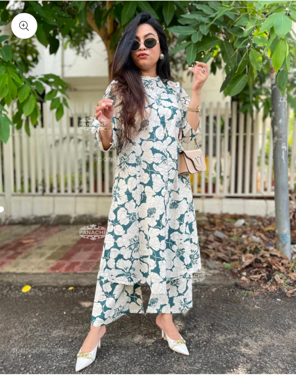 Pure cotton floral coord set