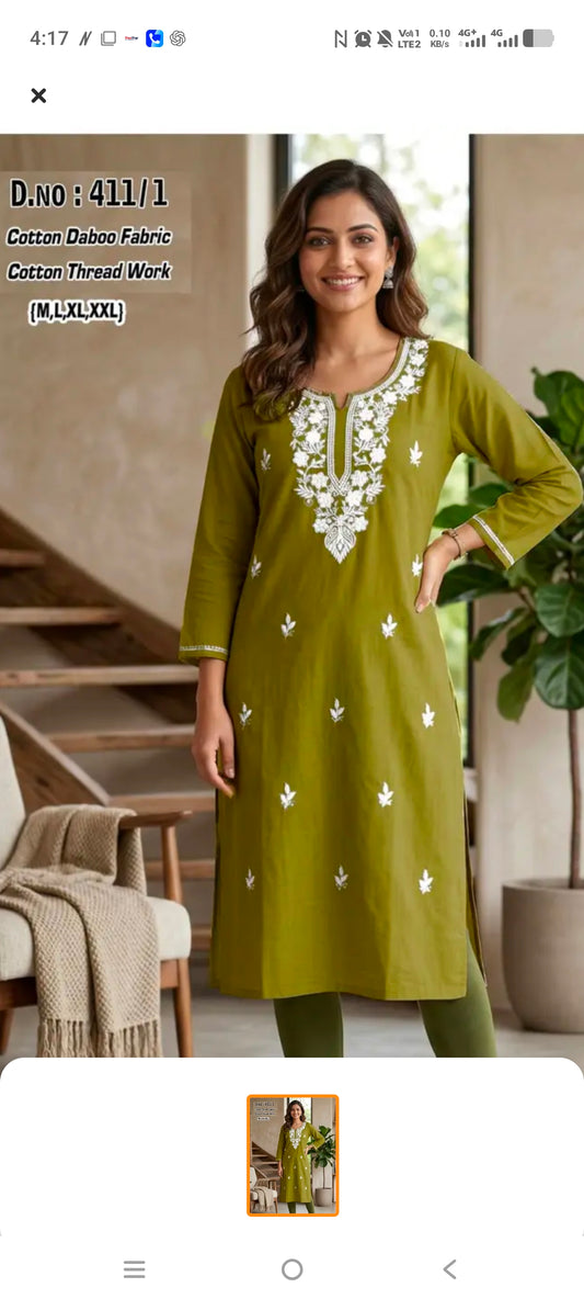 Cotton Kurti Top