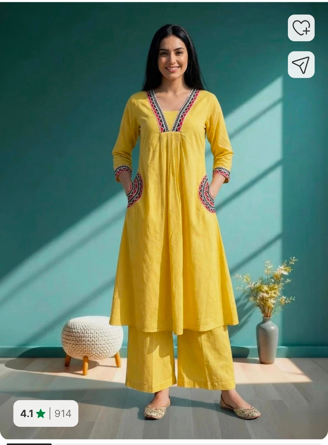 Khadi Cotton Coord set