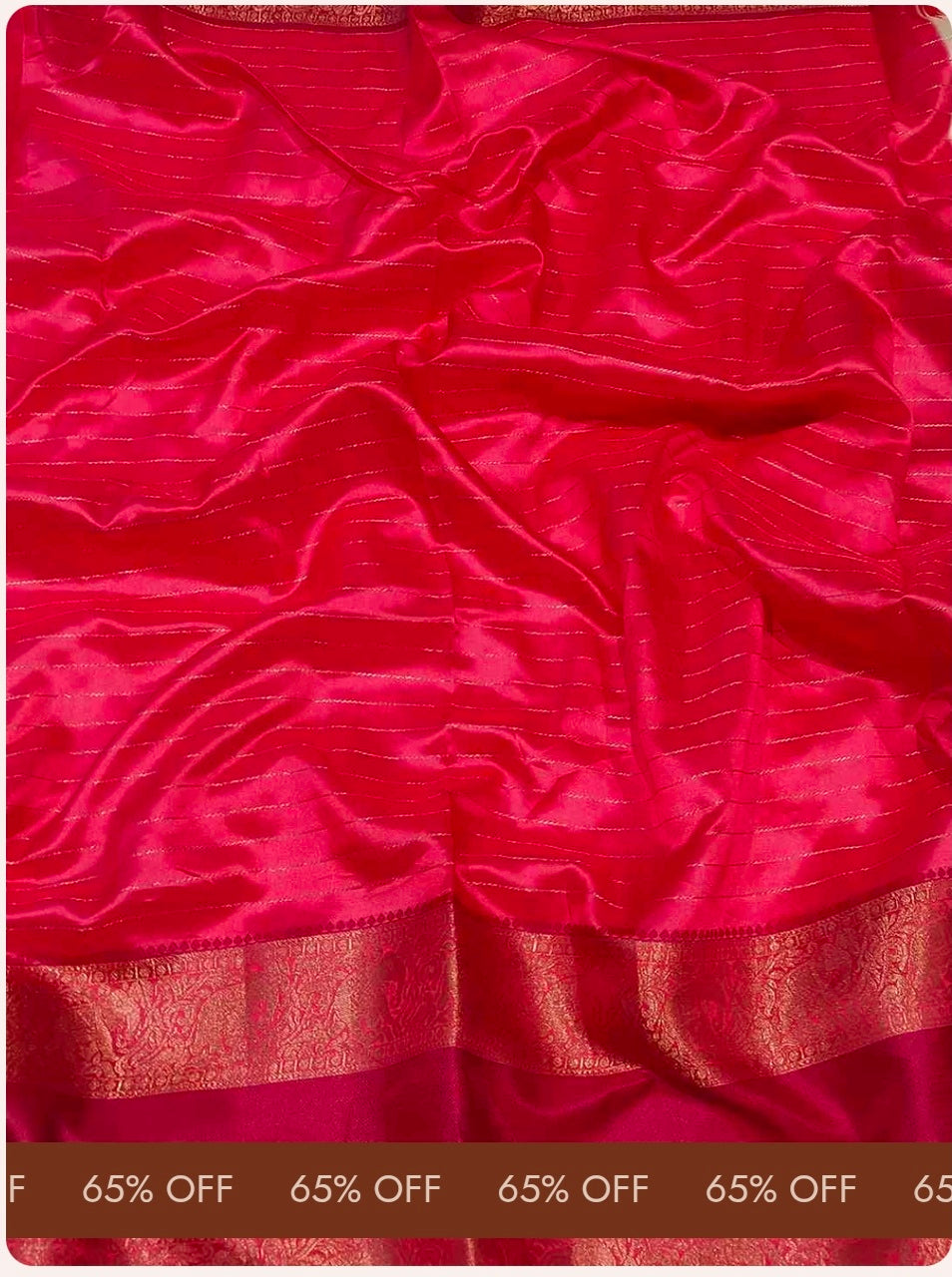 Pink Banarasi Silk Gadwal Pattu