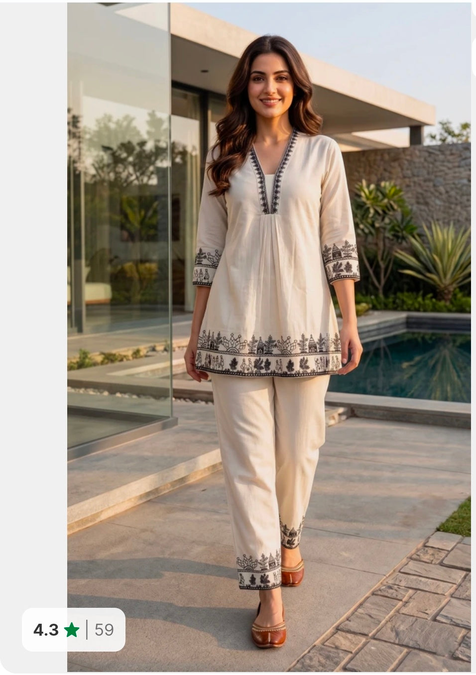 Pure Cotton Ethnic Co-ord Set