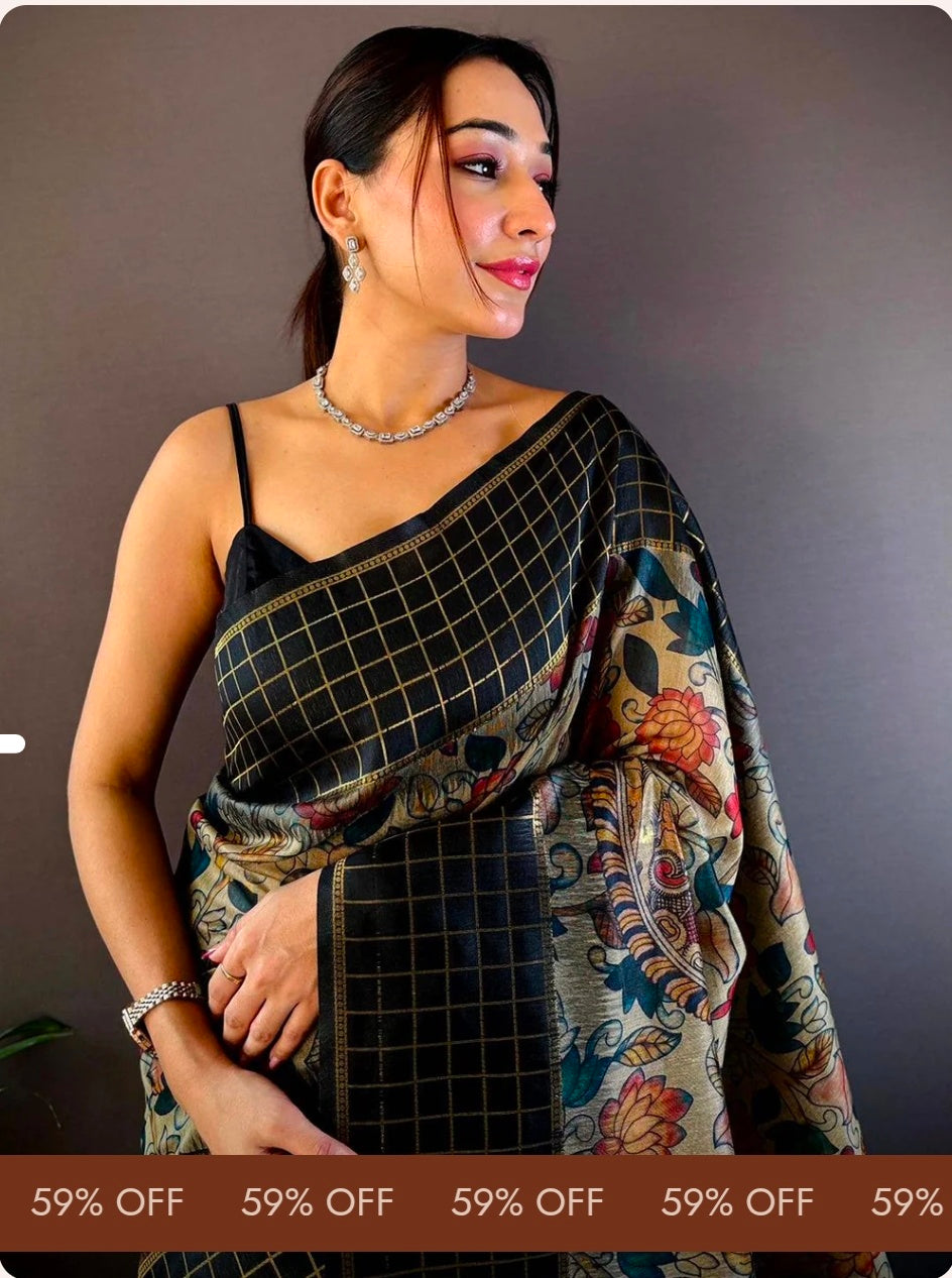Kalamkari Dola Silk