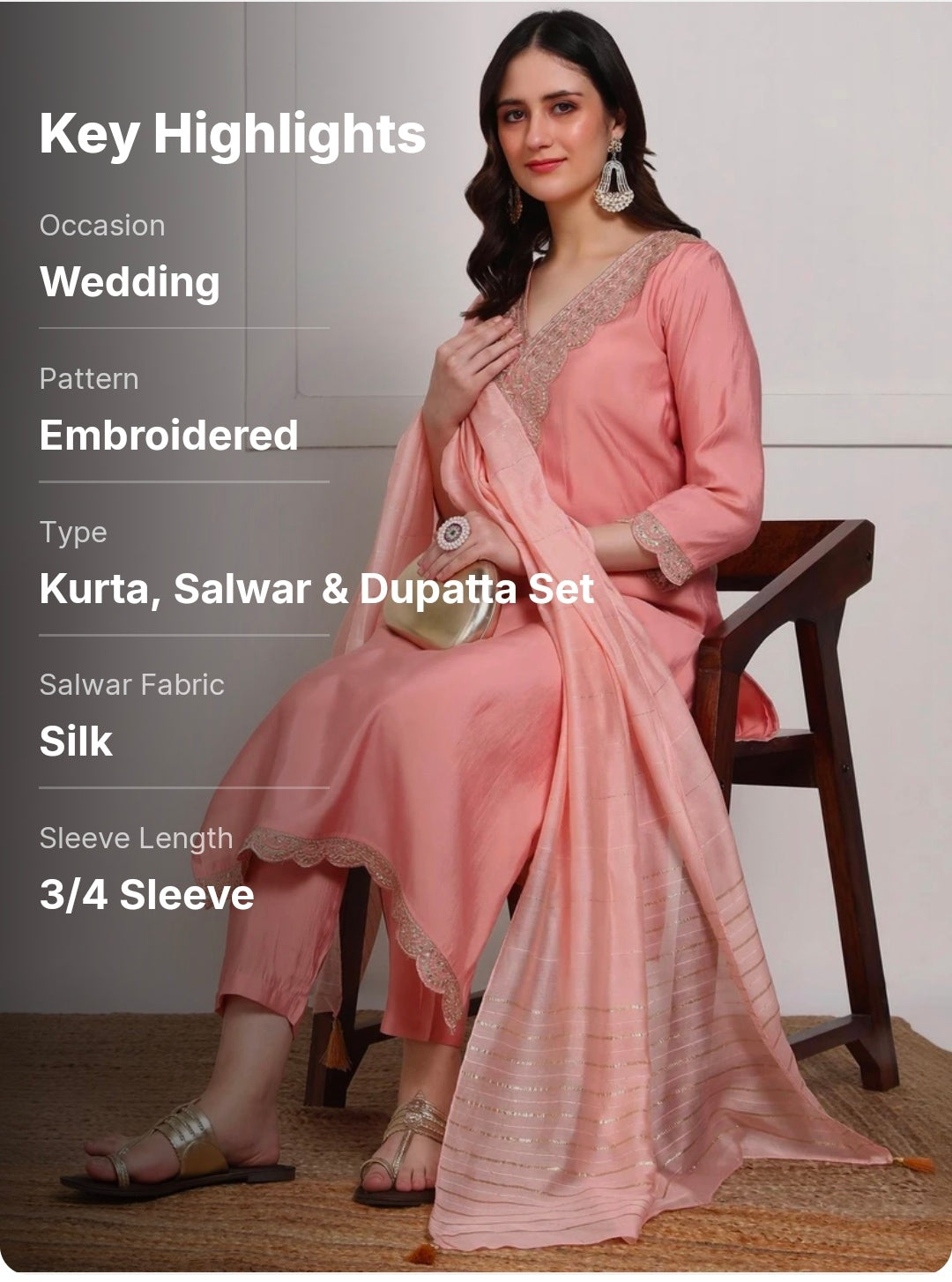 Kurta, Salwar & Dupatta Set