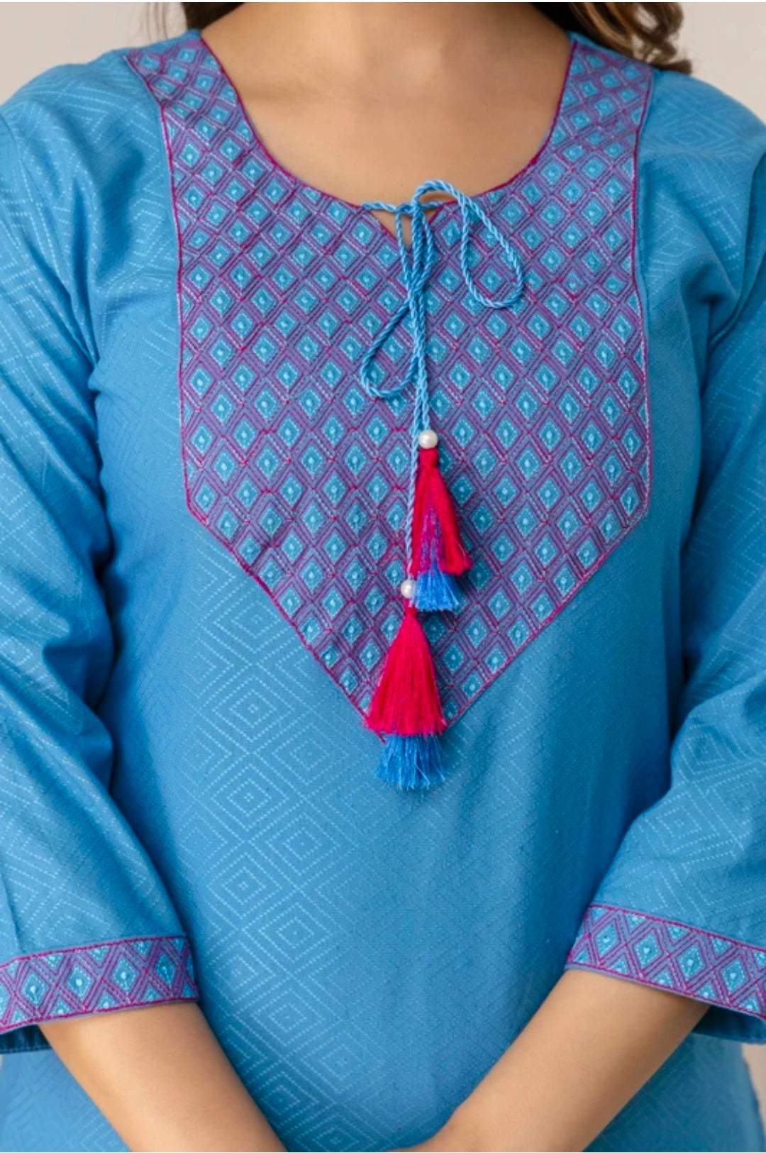Pure Cotton Kurta Pant Set