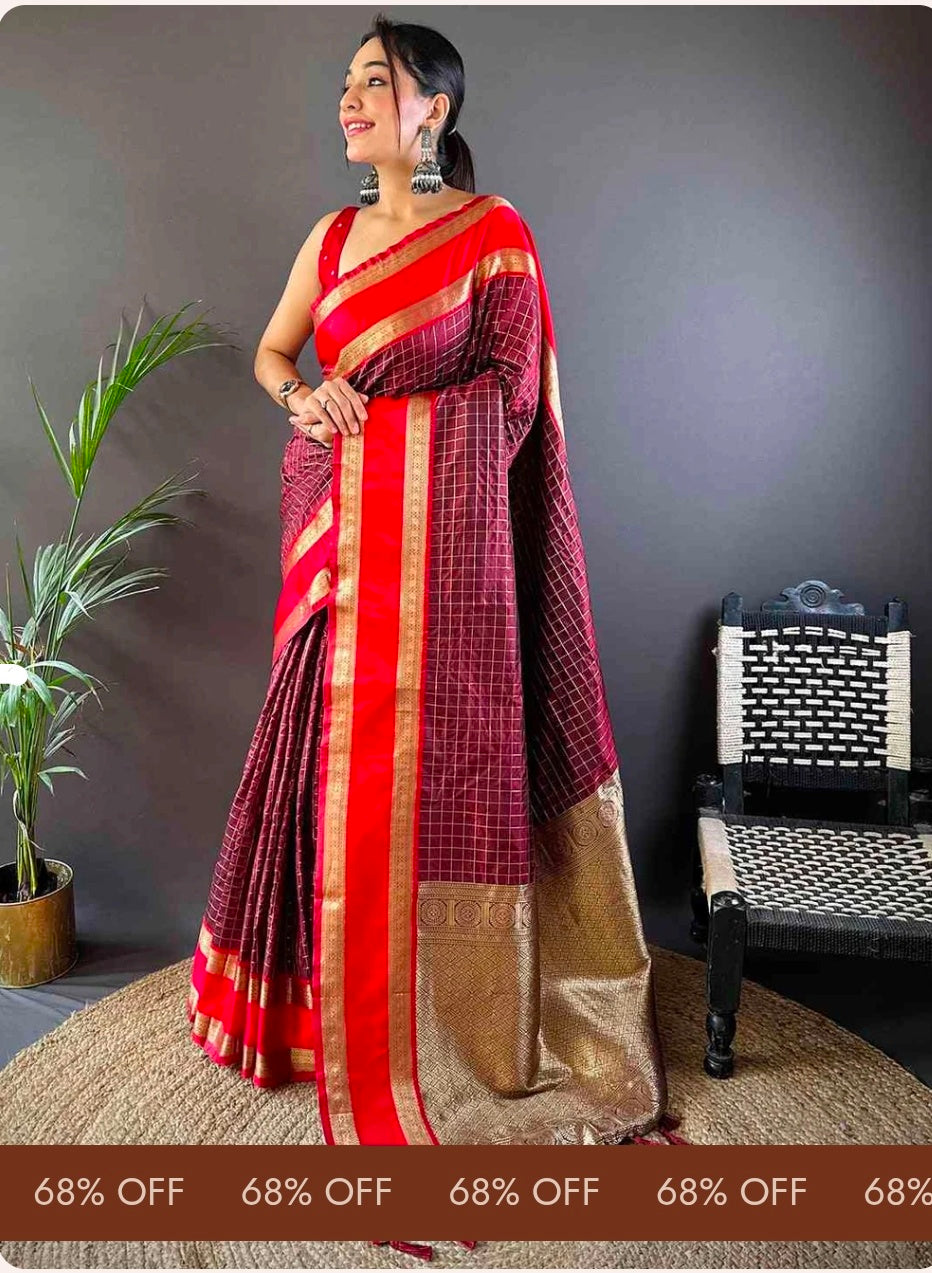 Silk Woven Kanchi Banarasi