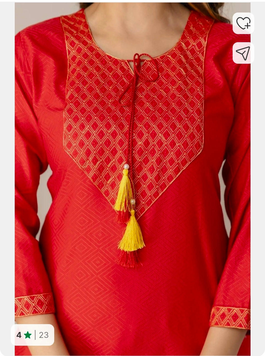 Pure Cotton Kurta Pant Set