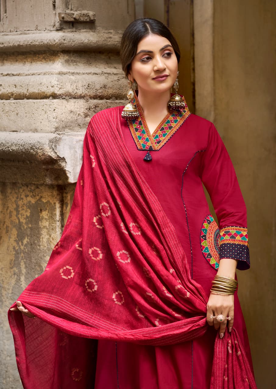 KASHMIRA A-Line Kurti Set with Pocket