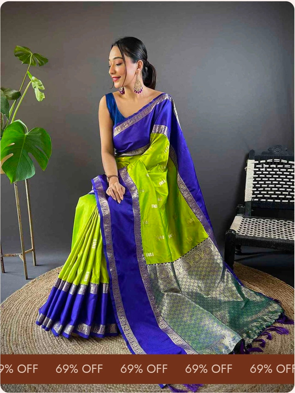 Gadhwal Soft Silk Saree