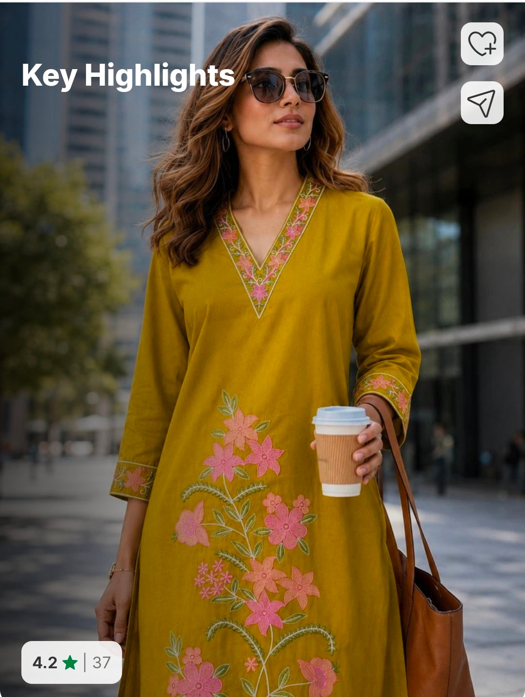 Embroidered Pure Cotton Kurta Palazzo Set
