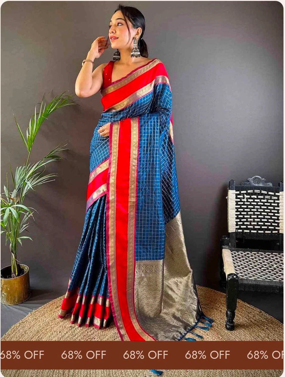 Silk Woven Kanchi Banarasi