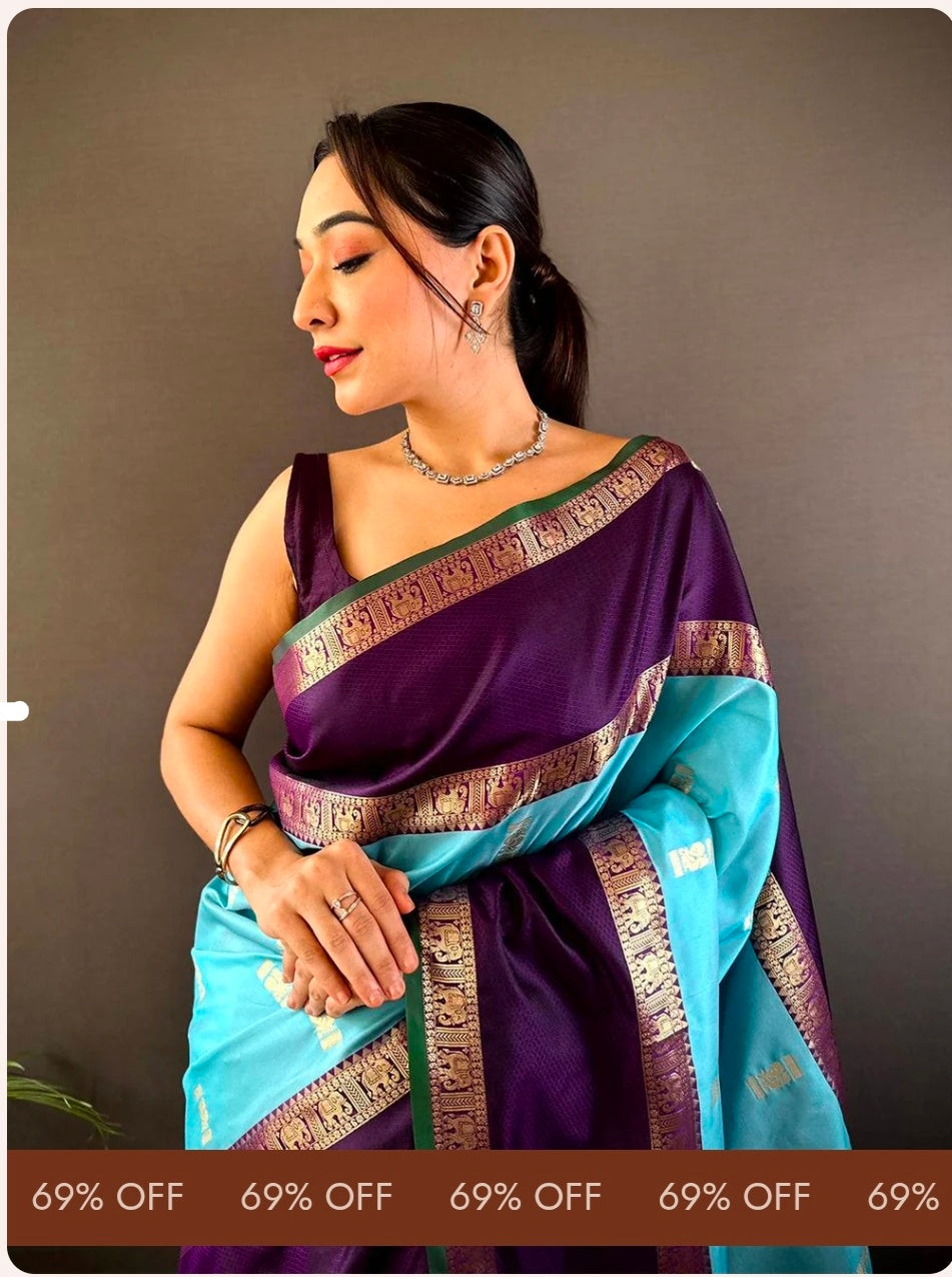 Gadhwal Soft Silk Saree