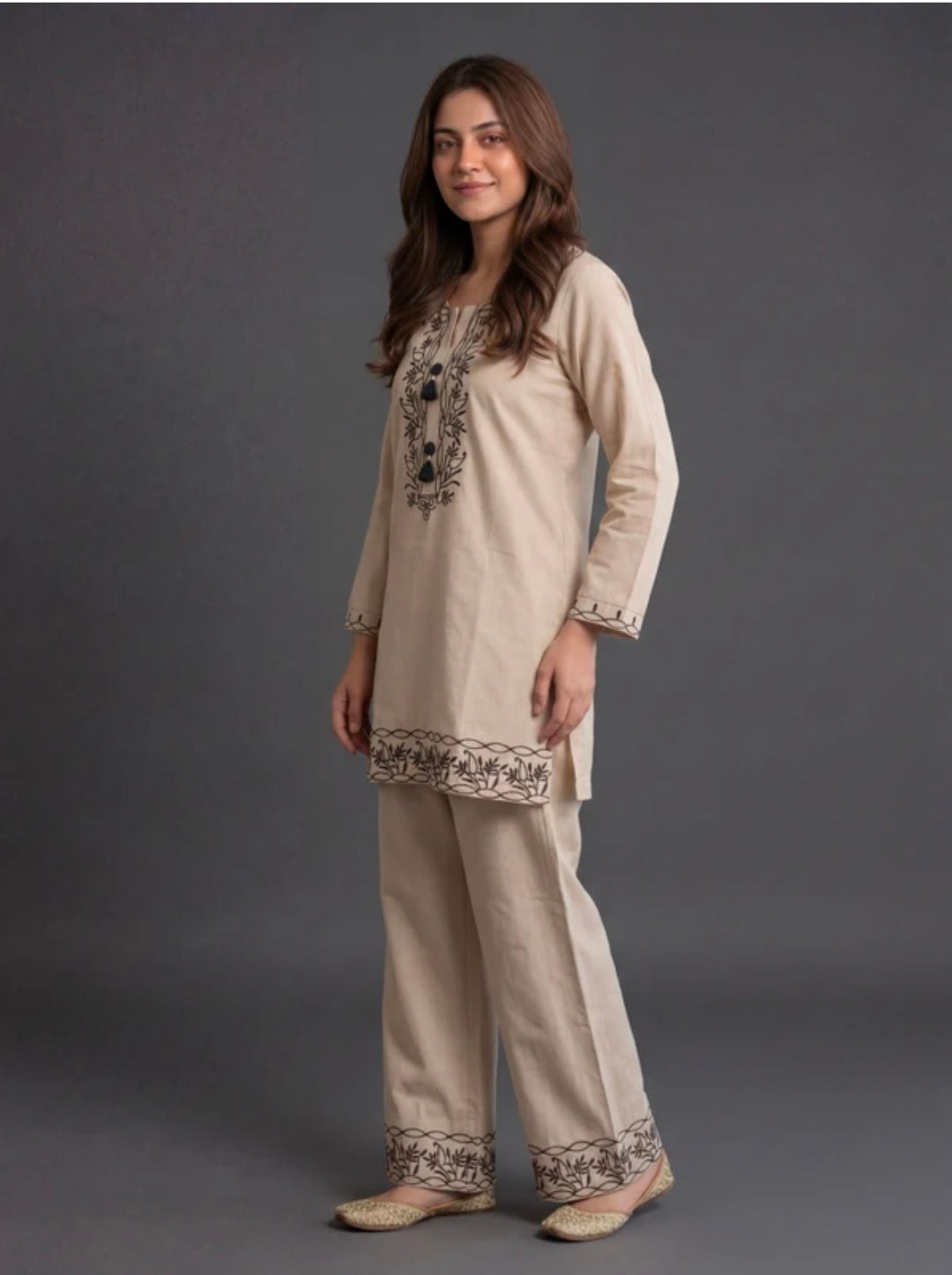 Cotton Kurti + Palazzo Set