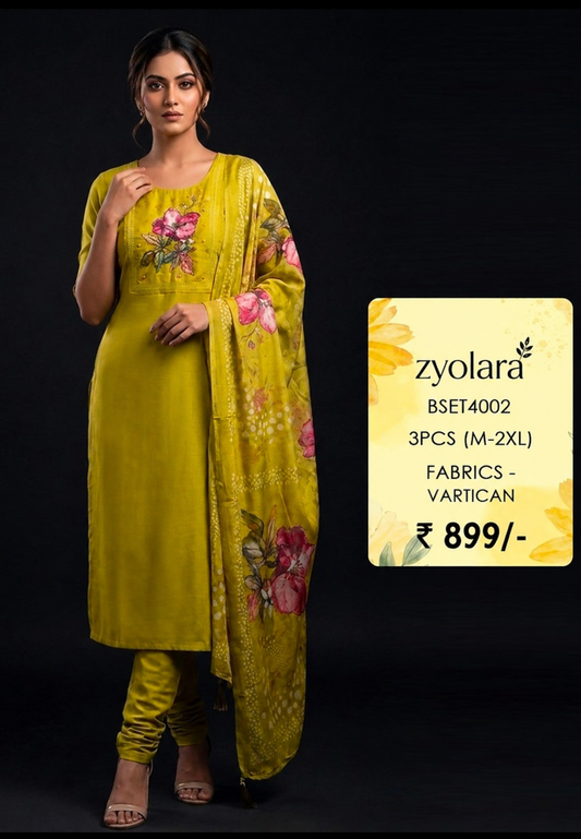 Vartican Fabric 3-Piece Suit Set
