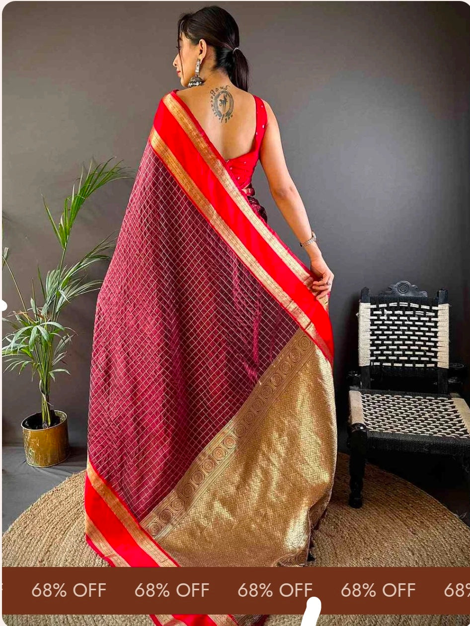 Silk Woven Kanchi Banarasi