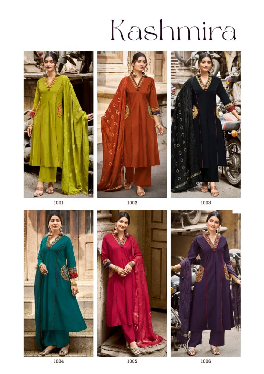 KASHMIRA A-Line Kurti Set with Pocket