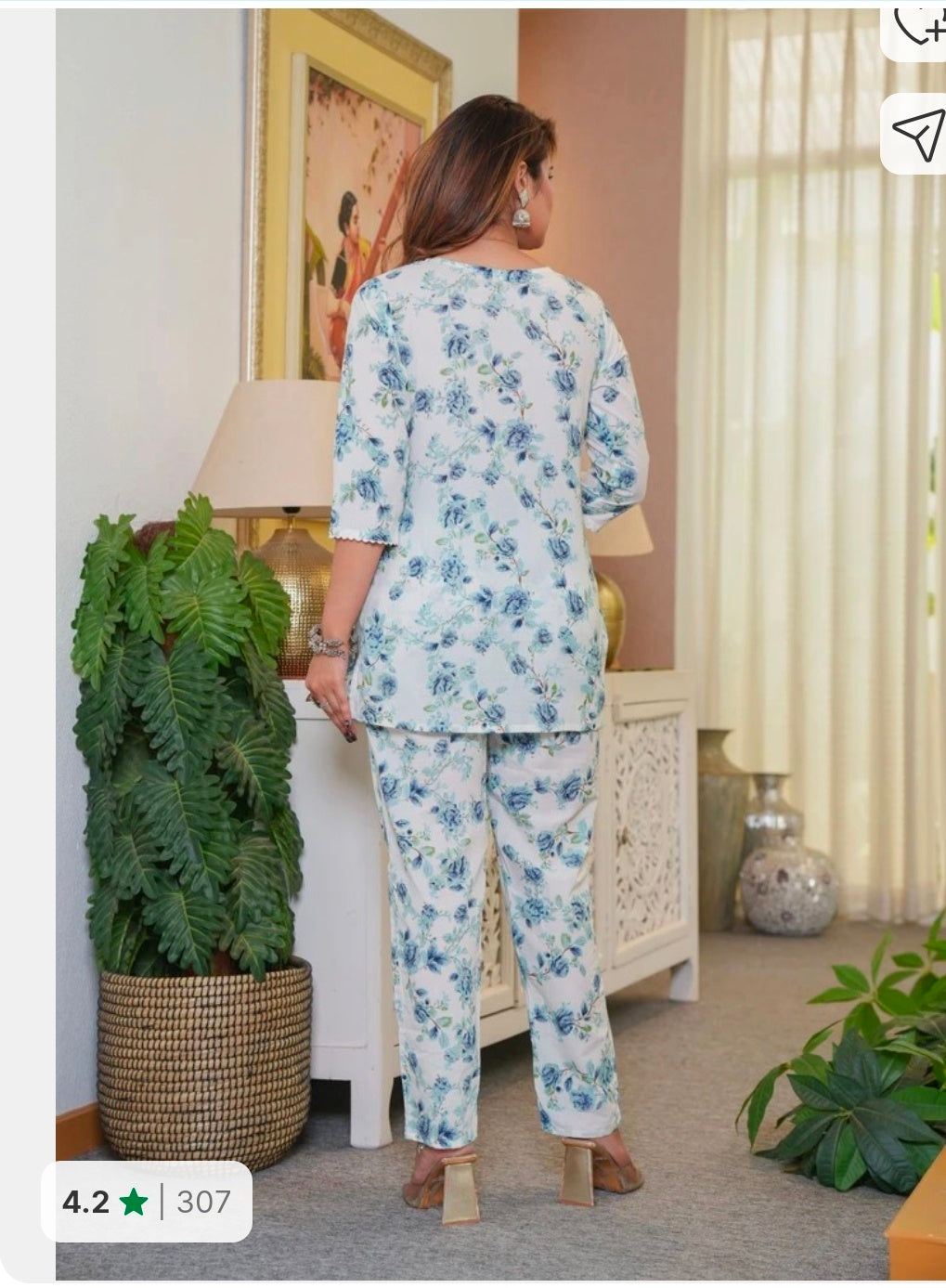 Pure Cotton Co-ord set
