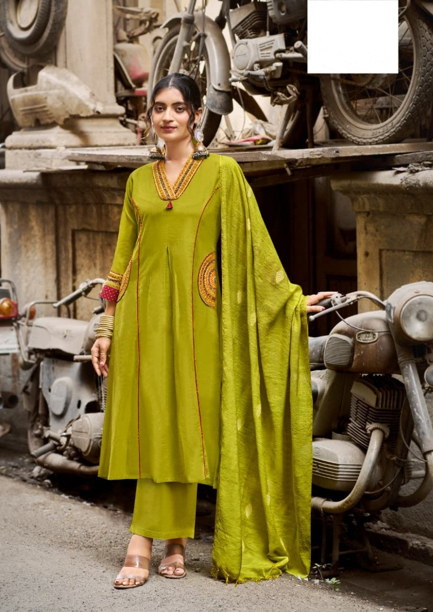 KASHMIRA A-Line Kurti Set with Pocket