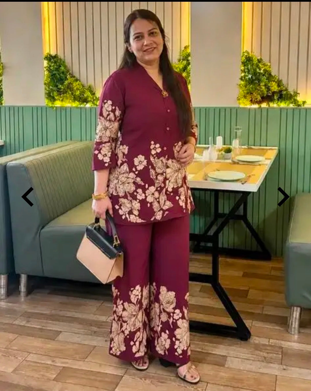 Women's Rayon Shirt and Palazzo Set | 2 Piece Casual Co-ord Set
