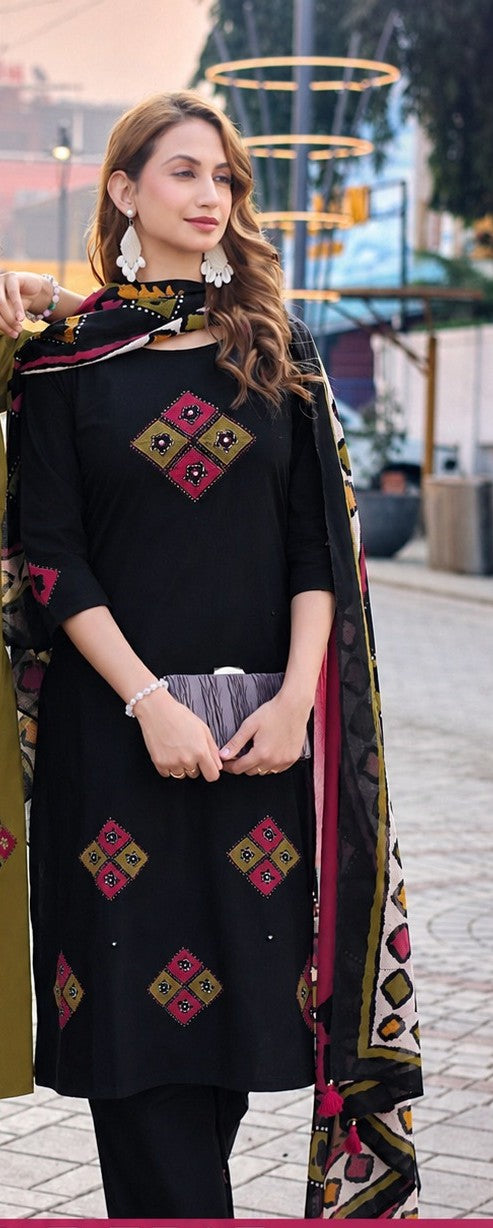 🌸 VARUNI – Premium Dhabu Cotton Suit Set 🌸