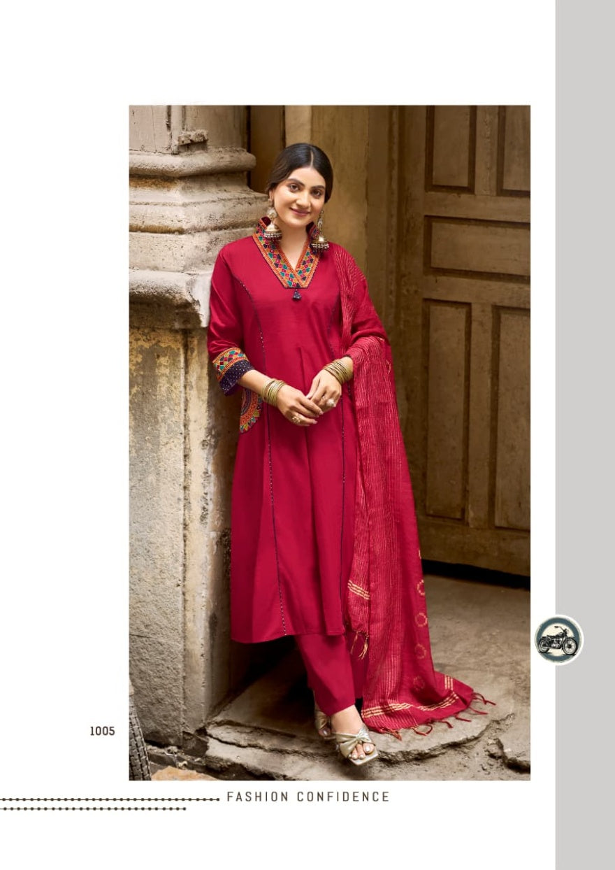 KASHMIRA A-Line Kurti Set with Pocket