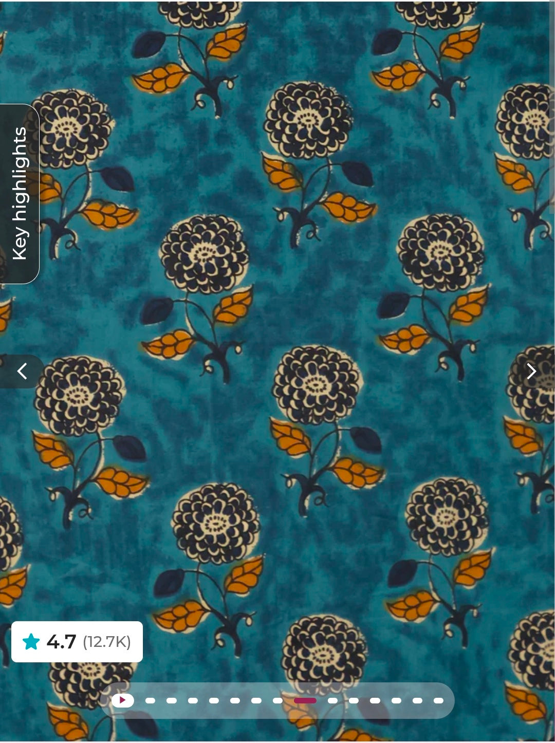 Embroidered Soft Cotton Floral Straight Turquoise & Salwar