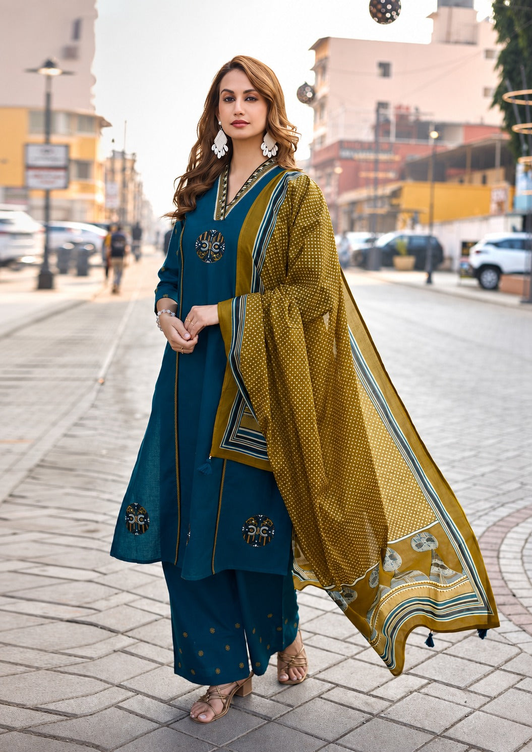 🌸 VARUNI – Premium Dhabu Cotton Suit Set 🌸