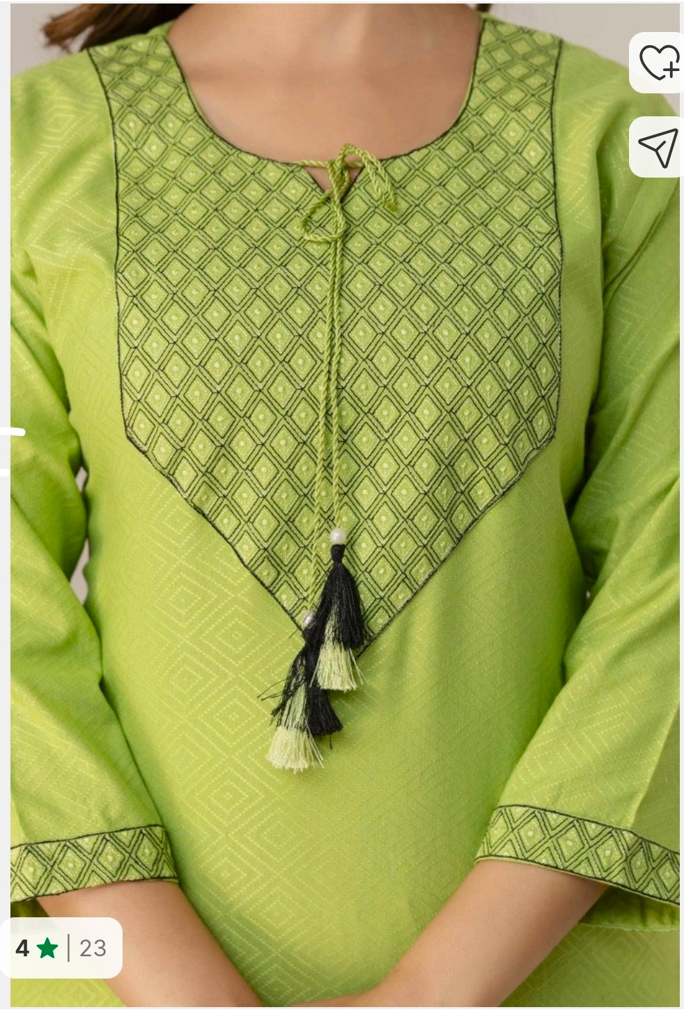 Pure Cotton Kurta Pant Set