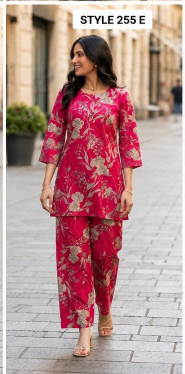 🌸 Premium Cotton Printed Palazzo Set with Pocket