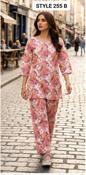 🌸 Premium Cotton Printed Palazzo Set with Pocket