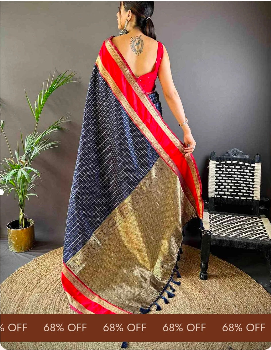 Silk Woven Kanchi Banarasi