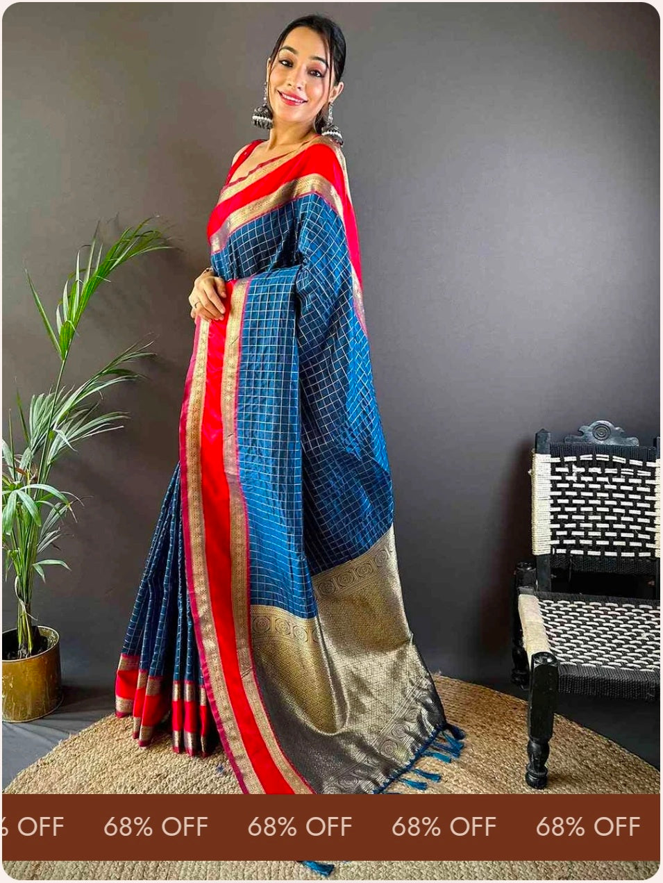 Silk Woven Kanchi Banarasi