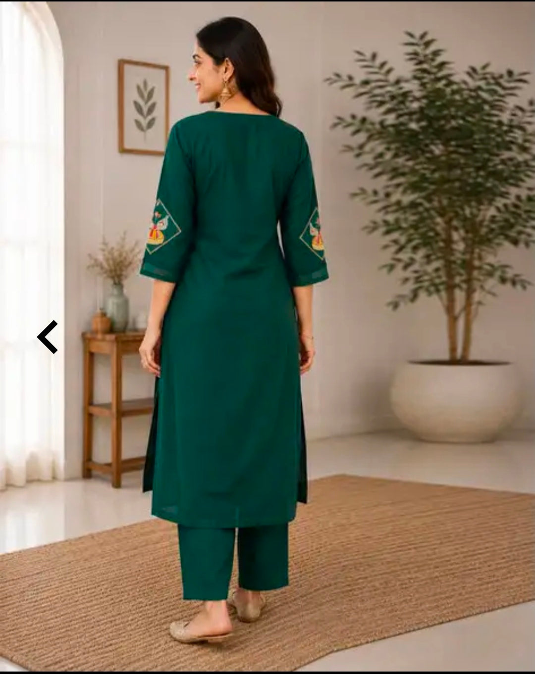 `Women's Casual Cotton Kurta Bottom Set | 2 Piece Daily Wear Co-ord Set | 100% Cotton
