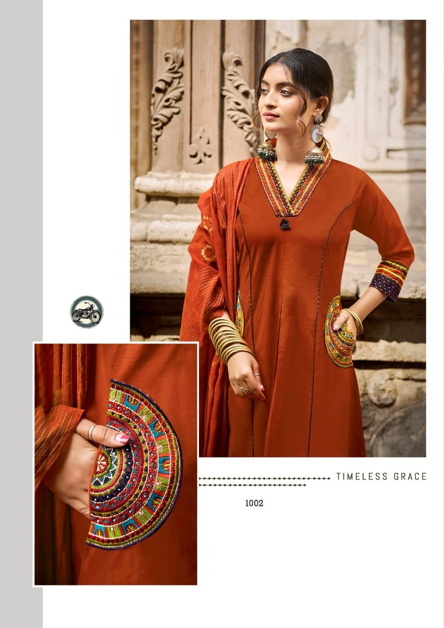 KASHMIRA A-Line Kurti Set with Pocket