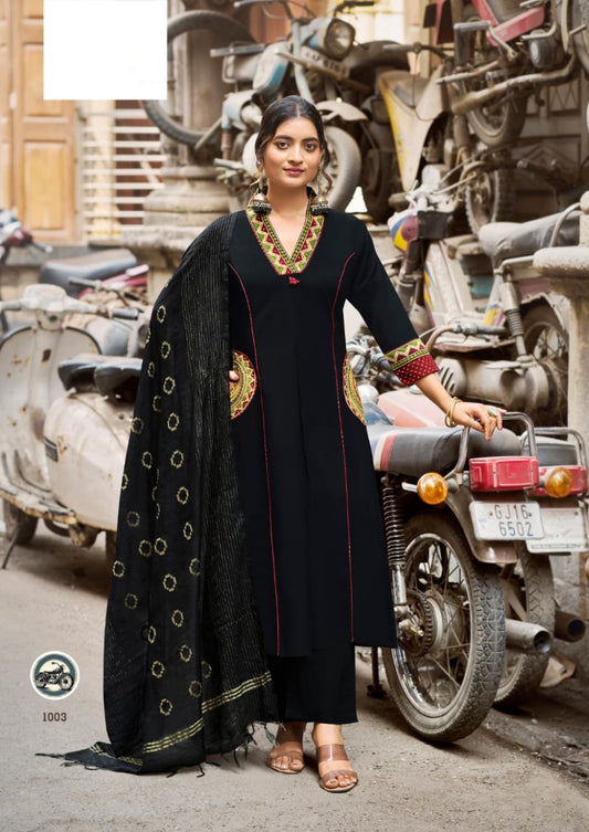 KASHMIRA A-Line Kurti Set with Pocket