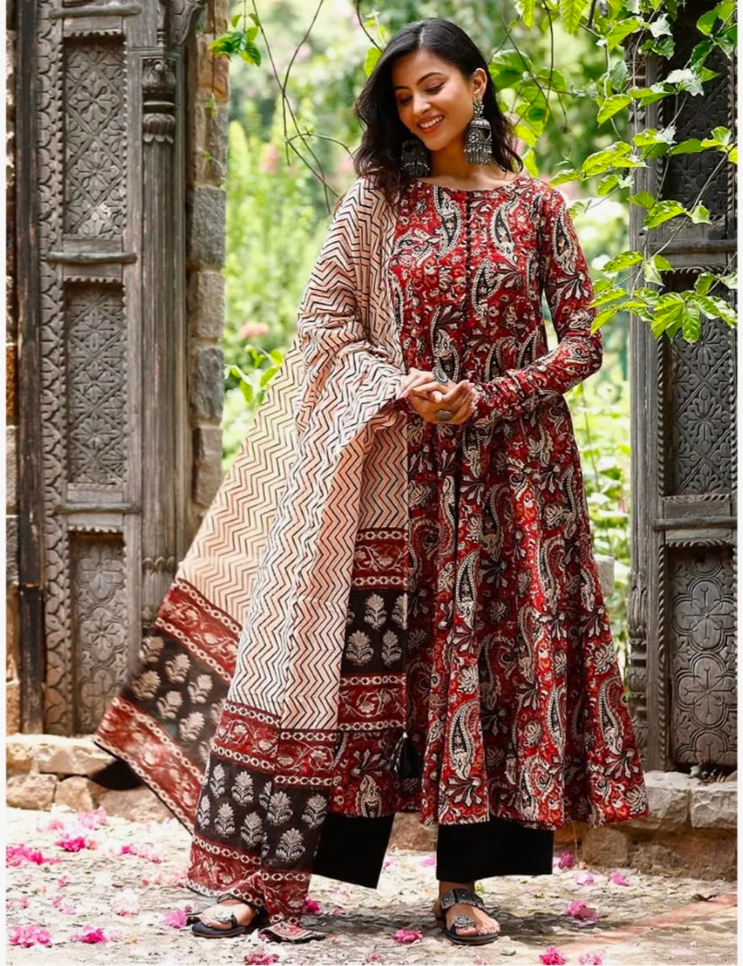 Anarkali Kurta,Pant Set Dupatta