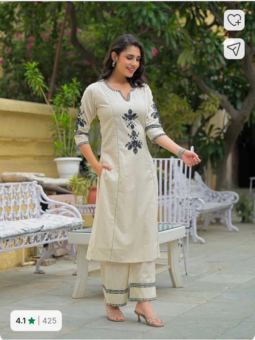 Cotton Kurta + Pyjama Set