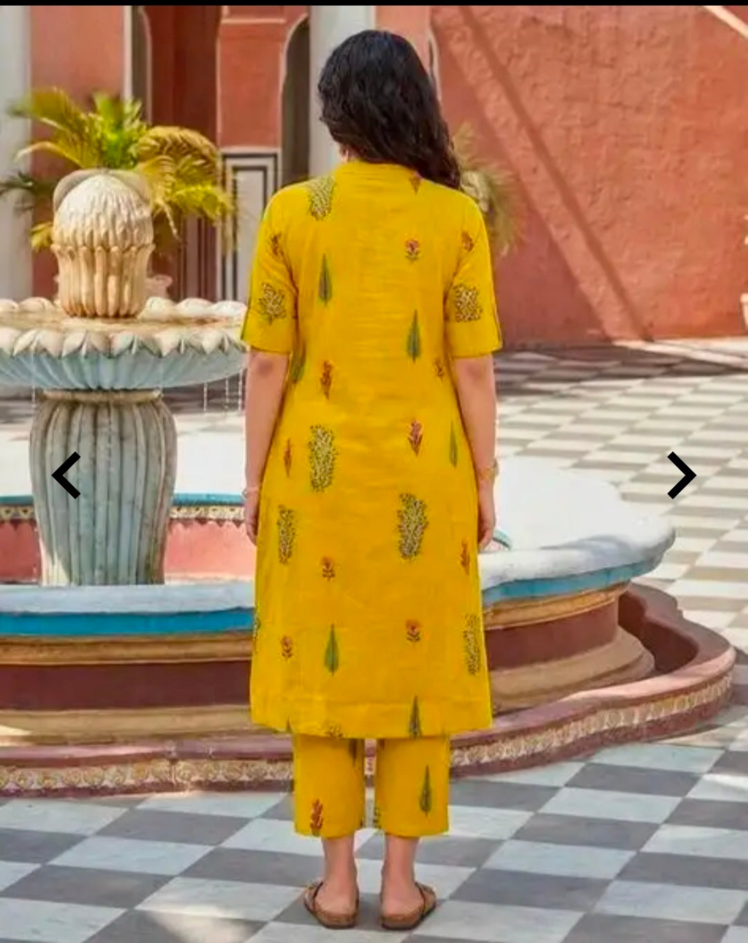 Women's Printed Knee Length Kurta Bottom Set | 2 Piece Kurta and Bottomwear Set