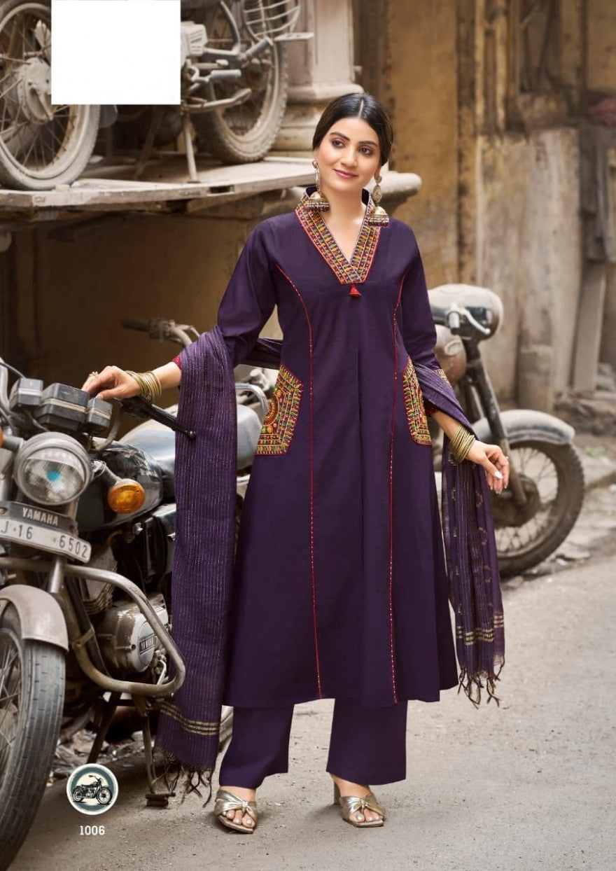KASHMIRA A-Line Kurti Set with Pocket